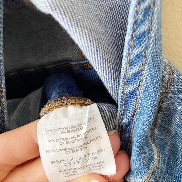 Madewell | Skinny Overalls Kemp Wash Blue Raw Hem Jumpsuit XXS - Picture 8 of 8